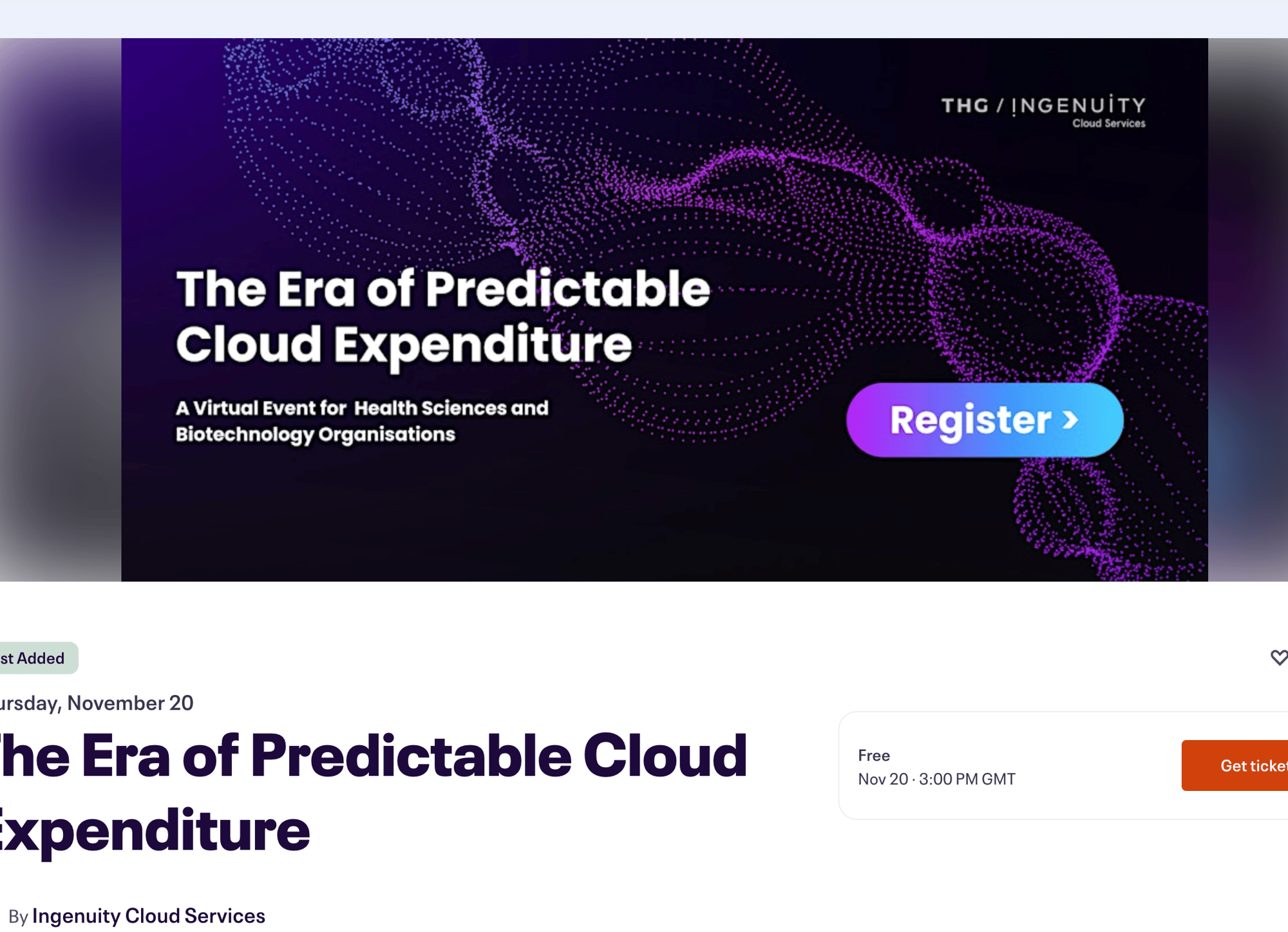 cloud expenditure event 