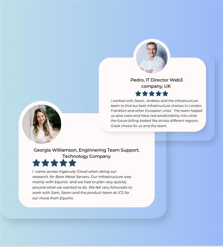 Ingenuity Cloud testimonials